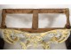 Console Louis XV carved wood painted shell royal red marble XVIII