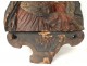 Sculpture Black Madonna Child Jesus eighteenth century polychrome wood Italy