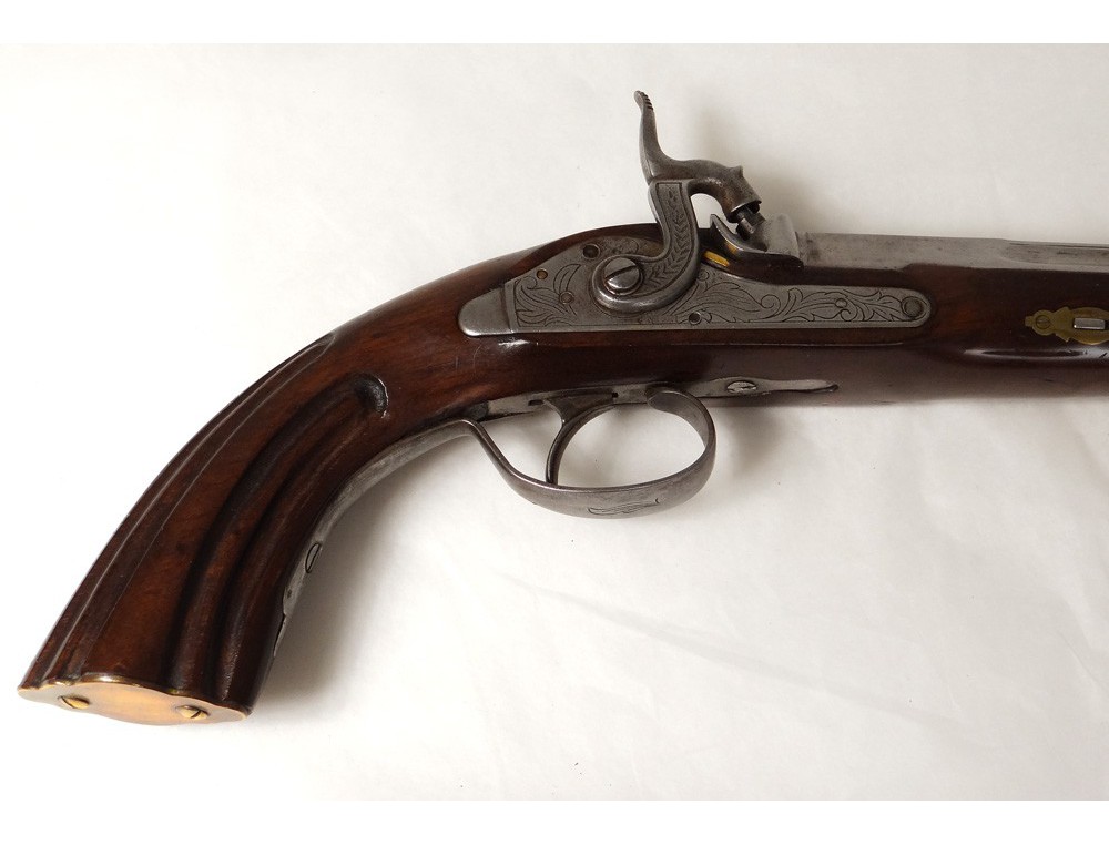 Paire pistolets duel poudre piston Lepage Jukar Espagne XXème siècle
