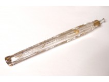 Salt crystal bottle carved gilt french antique bottle eighteenth century