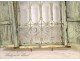 Window wrought iron and wood, Morocco, early 20th