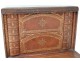 Secretary leather travel box gold to iron House Charlmette Paris XIX