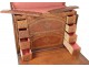 Secretary leather travel box gold to iron House Charlmette Paris XIX