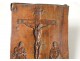 Mold carved wooden gingerbread crucifixion Virgin St. Peter XVIII