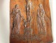 Mold carved wooden gingerbread crucifixion Virgin St. Peter XVIII