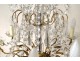 12 lights chandelier pendants gilded bronze cut crystal beads nineteenth flowers