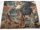 Aubusson tapestry door green landscape bird forest trees XVIII