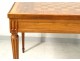 Louis XVI table game backgammon wooden marquetry rosewood pink XVIII