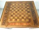 Louis XVI table game backgammon wooden marquetry rosewood pink XVIII