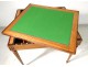Louis XVI table game backgammon wooden marquetry rosewood pink XVIII