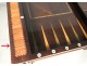 Louis XVI table game backgammon wooden marquetry rosewood pink XVIII