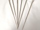 6 silver metal skewer spears Christofle twentieth marine anchor crown