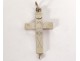 Cross reliquary pendant silver reliquary cross crucifixion XIX