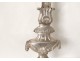 Great cross of Christ procession crucifix silvered bronze Virgin Mary XIX
