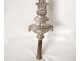Great cross of Christ procession crucifix silvered bronze Virgin Mary XIX