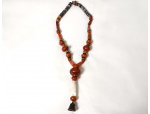 Pearl necklaces amber coral stones Morocco Morocco Maghreb bell XX