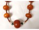 Pearl necklaces amber coral stones Maghreb Morocco Draa Valley Morocco XXth