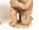 Four putti sculpture statues carved wooden angels, 18th