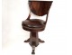 Harpist chair mahogany claw feet leather palms XIX Restoration