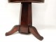 Harpist chair mahogany claw feet leather palms XIX Restoration