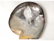 Shell pearl fisherman beach seaside souvenir Coutainville Normandy 19th