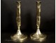 Pair of candlesticks First Empire bronze nineteenth