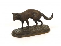 Bronze sculpture 19th fox