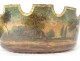 Pair windows painted metal coolers landscape horsemen Charles X 19th