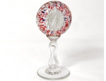 Oratory ornamental porcelain cristallo-Saint-Hubert nineteenth crystal glass