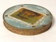Golden angel round box attached under temple characters nineteenth century glass