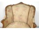 Bergère Louis XV armchair carved gilded cane Napoleon III XIXth century