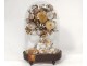 Bridal bouquet shells under glass pearl flowers foliage XIXth century