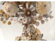 Bridal bouquet shells under glass pearl flowers foliage XIXth century