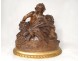 Terracotta Sculpture Charles Perron young goat satyrs fauns XIX