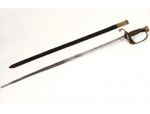 Sabre sword child infantry officer wood gilded bronze nineteenth century