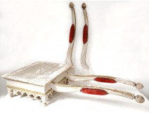 Stretcher rack statue carved lacquer nineteenth century wood procession
