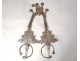 Pair of fibulae Ver Tizerzai n Taouka adornment enamels money Morocco Atlas XXè
