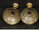 Pair of gilt bronze candlesticks Regency eighteenth
