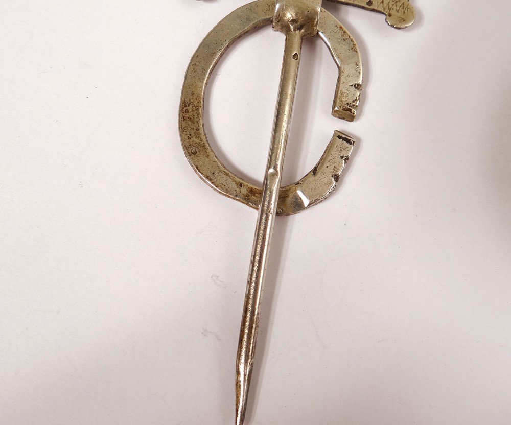 Broche/médaillon Arabe/africain En Argent Massif Sterling - Bijou Ethnique Vintage