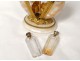 Necessary perfume bottles pearl shell silver gilt bronze XIXth