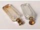 Necessary perfume bottles pearl shell silver gilt bronze XIXth