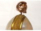 Necessary perfume bottles pearl shell silver gilt bronze XIXth
