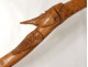 Old cane Popular Art carved rabbit animal characters nineteenth