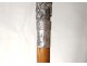 Cane former Indochina pommel silver bamboo cane nineteenth dragons