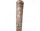 Canne old Hindu metal antique silver-topped wooden cane nineteenth gods