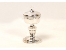 Travel silver ciborium cock punch, 18th