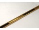 Grainetier system cane carved golden brass pommel horse head XX