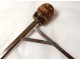 Rod system antique wooden horse jockey measurement twentieth bamboo cane
