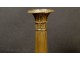 Pair of gilt bronze candlesticks first Empire nineteenth