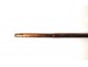 Old wooden bamboo cane pommel gilded metal antique nineteenth cane crown